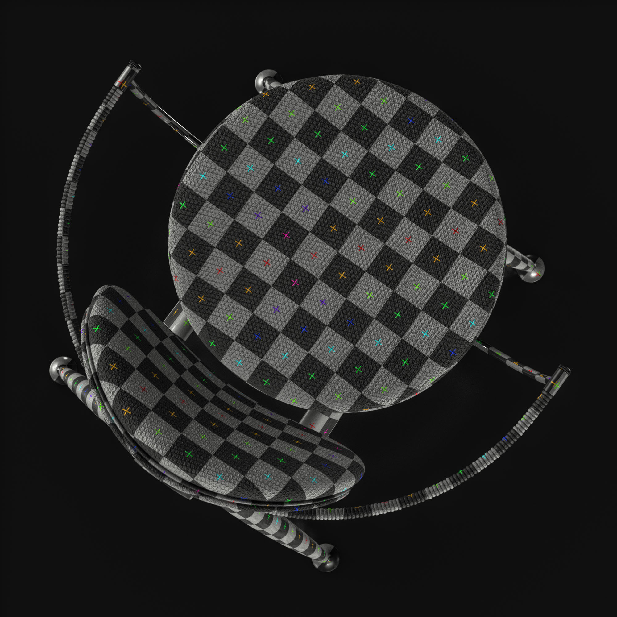 Overgaard and Dyrman Circle Dining Chair 3D model_28