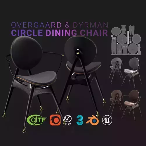 Overgaard and Dyrman Circle Dining Chair