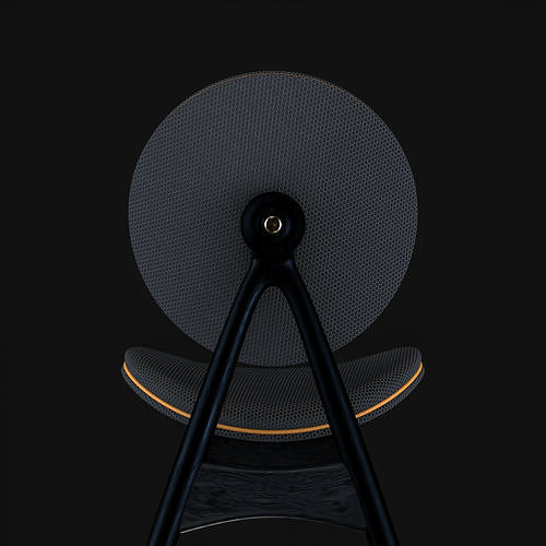 Overgaard and Dyrman Circle Dining Chair 3D model 2