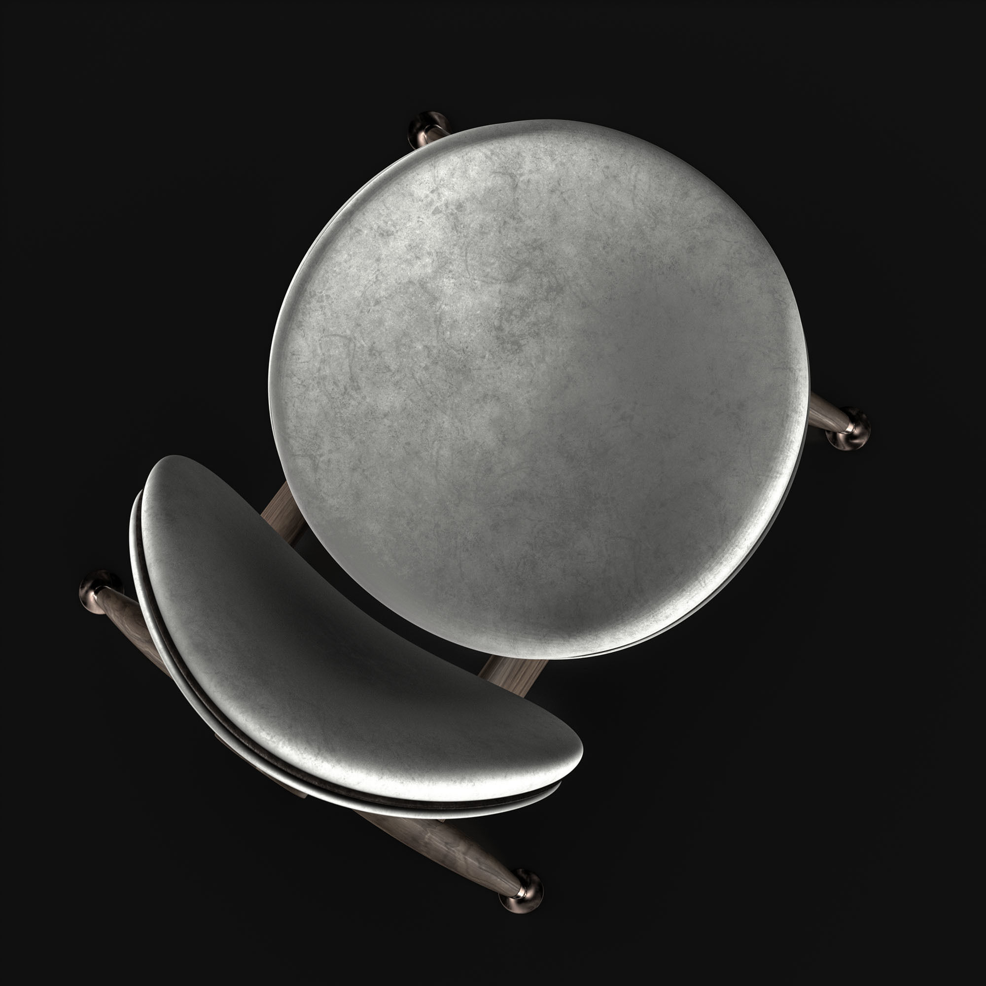 Overgaard and Dyrman Circle Dining Chair 3D model_22