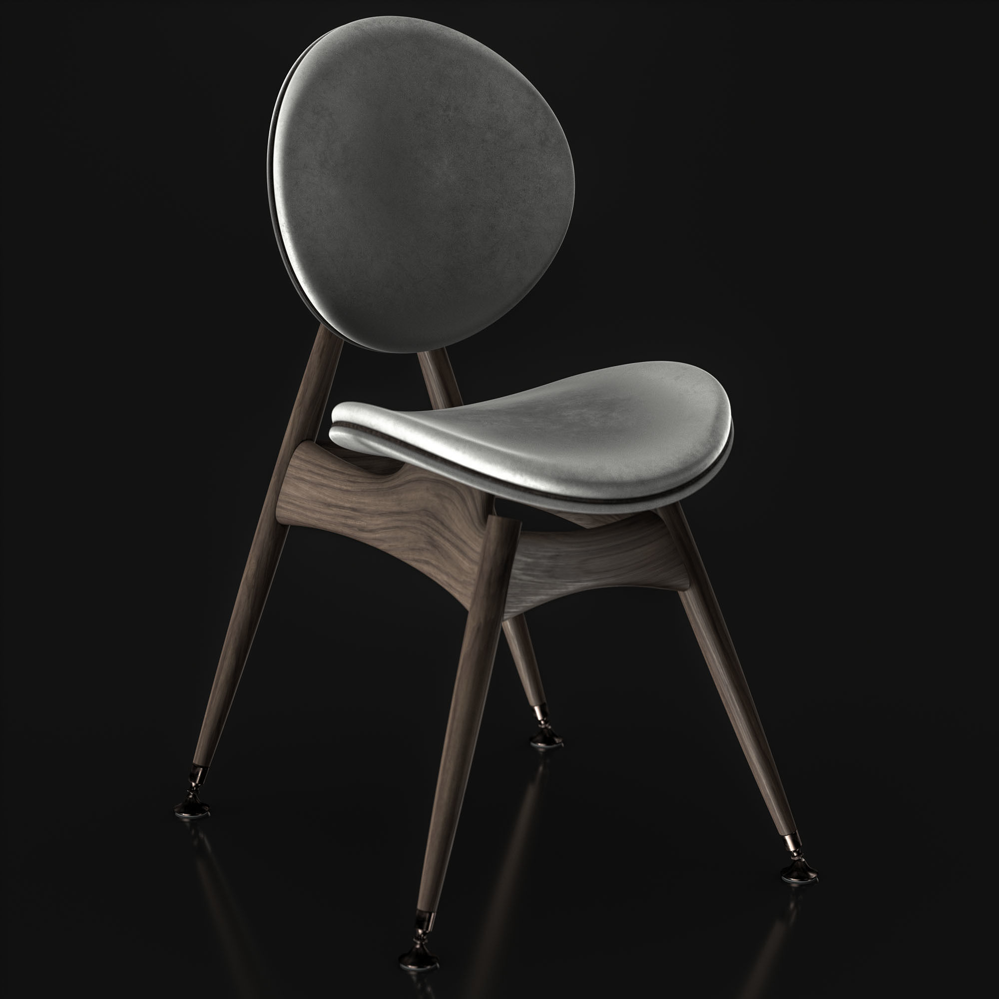 Overgaard and Dyrman Circle Dining Chair 3D model_11