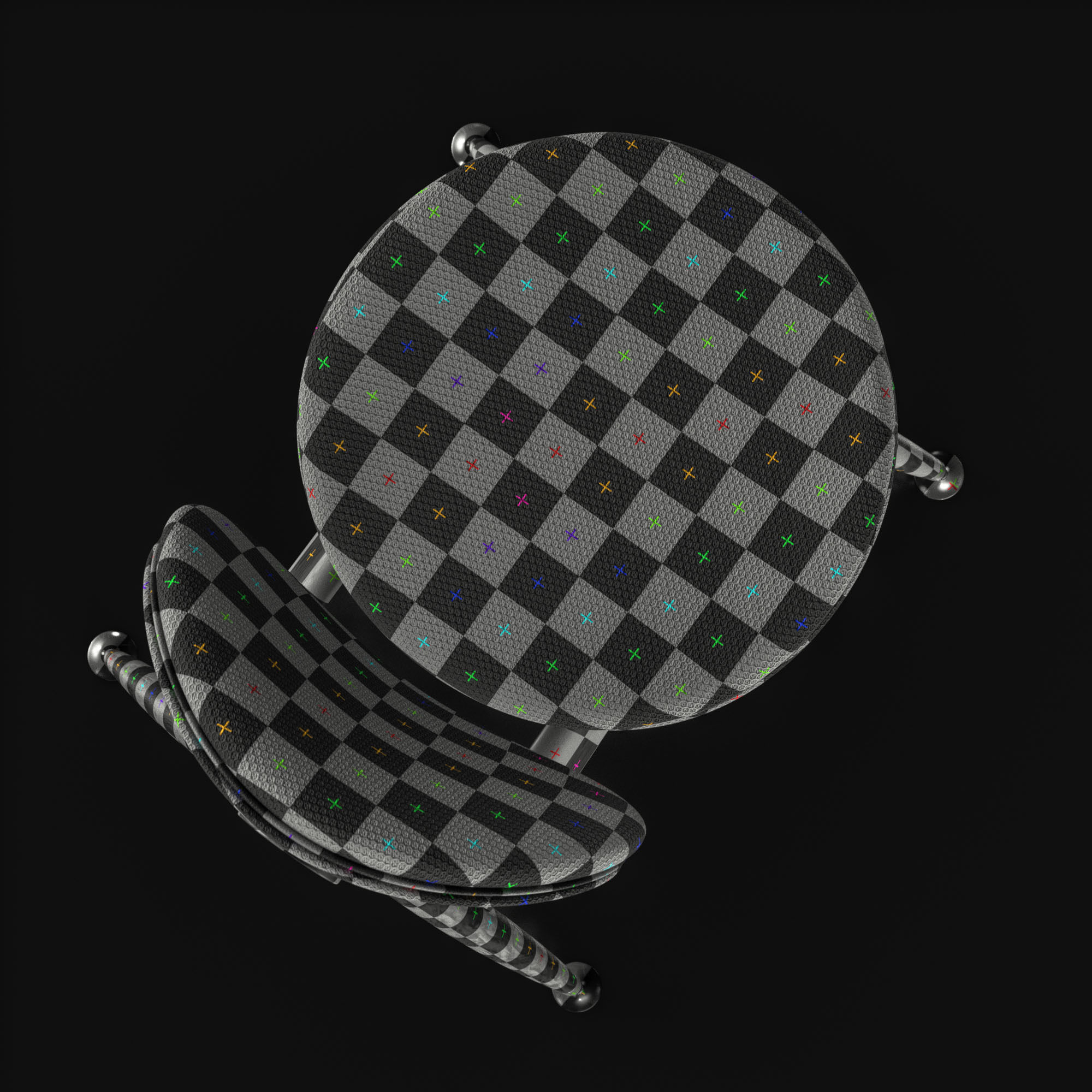 Overgaard and Dyrman Circle Dining Chair 3D model_23