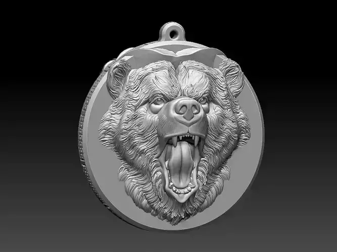 HM Bear Keychain 03 3D print model