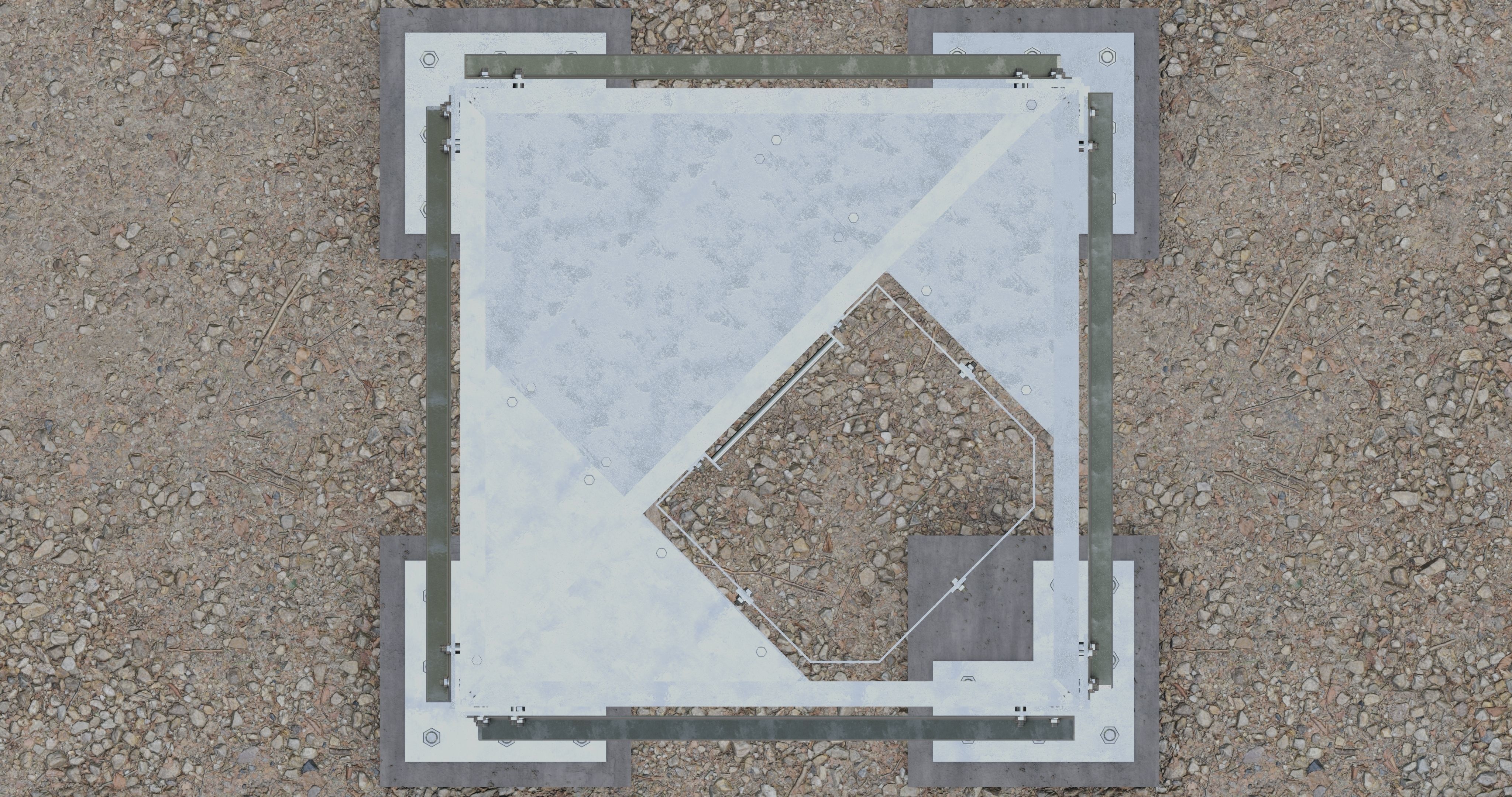 16 Meter Steel Lattice Tower 3D model_25