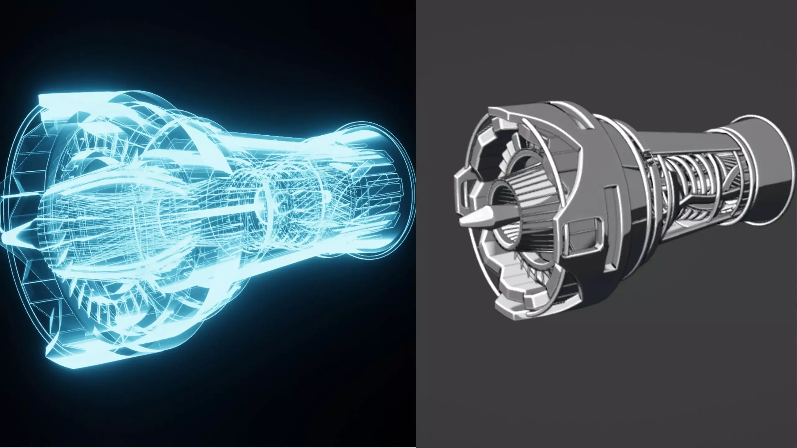 Engine Low-poly 3D model