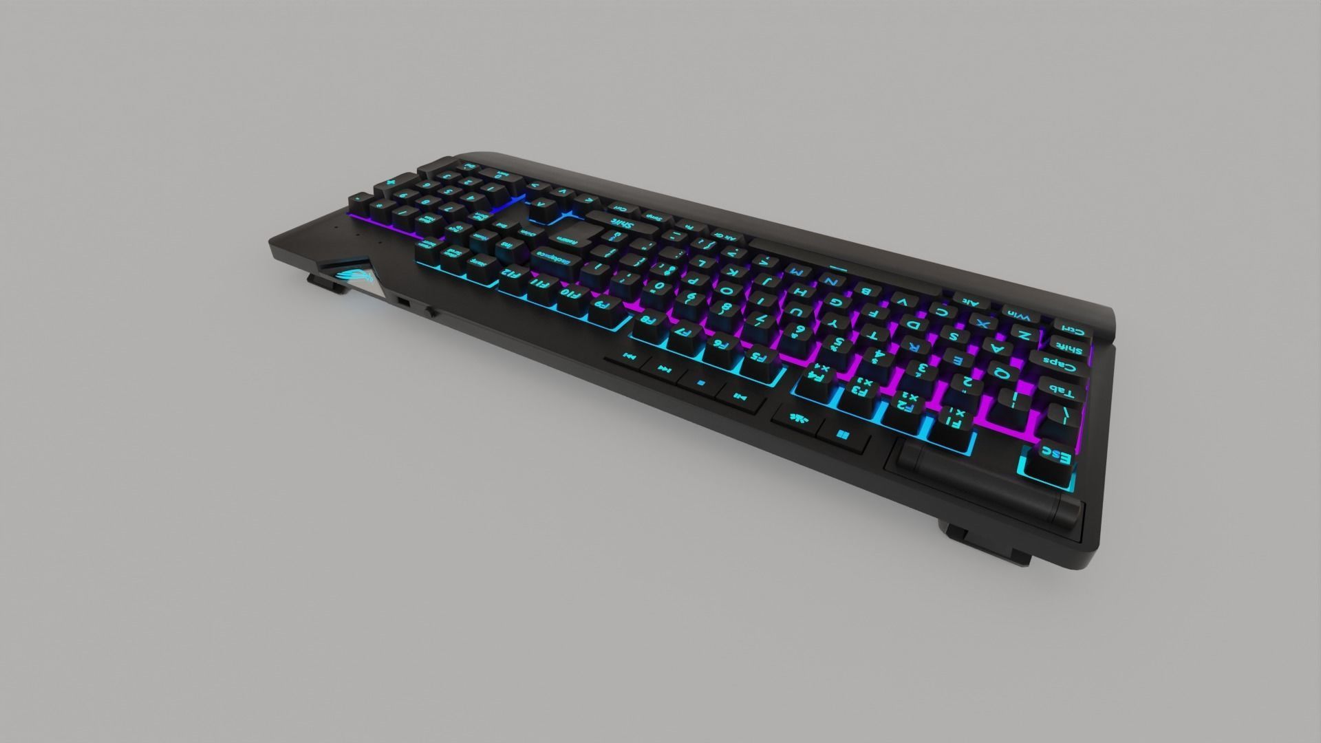 ASUS ROG RGB Gaming Keyboard Gaming Setups  3D model_15