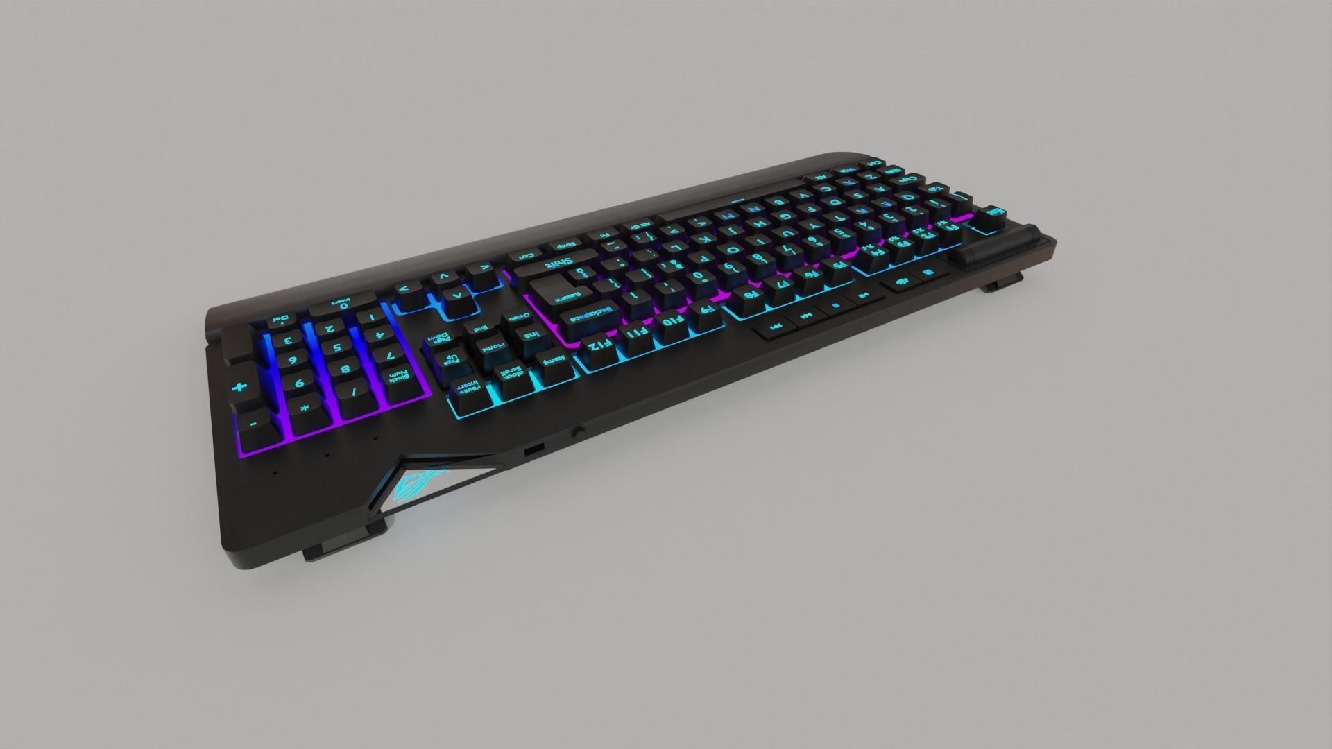 ASUS ROG RGB Gaming Keyboard Gaming Setups  3D model_19