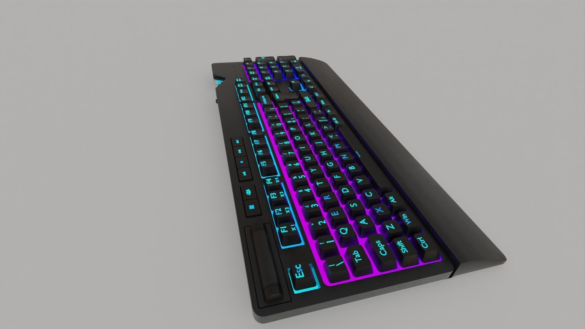 ASUS ROG RGB Gaming Keyboard Gaming Setups  3D model_12