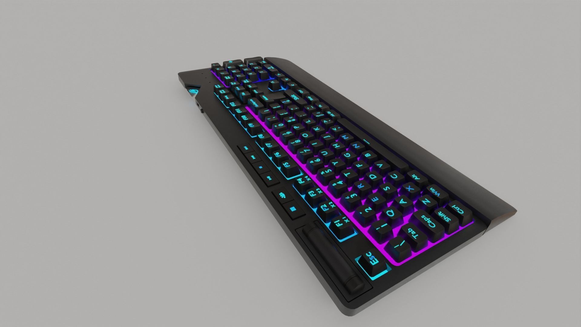 ASUS ROG RGB Gaming Keyboard Gaming Setups  3D model_13