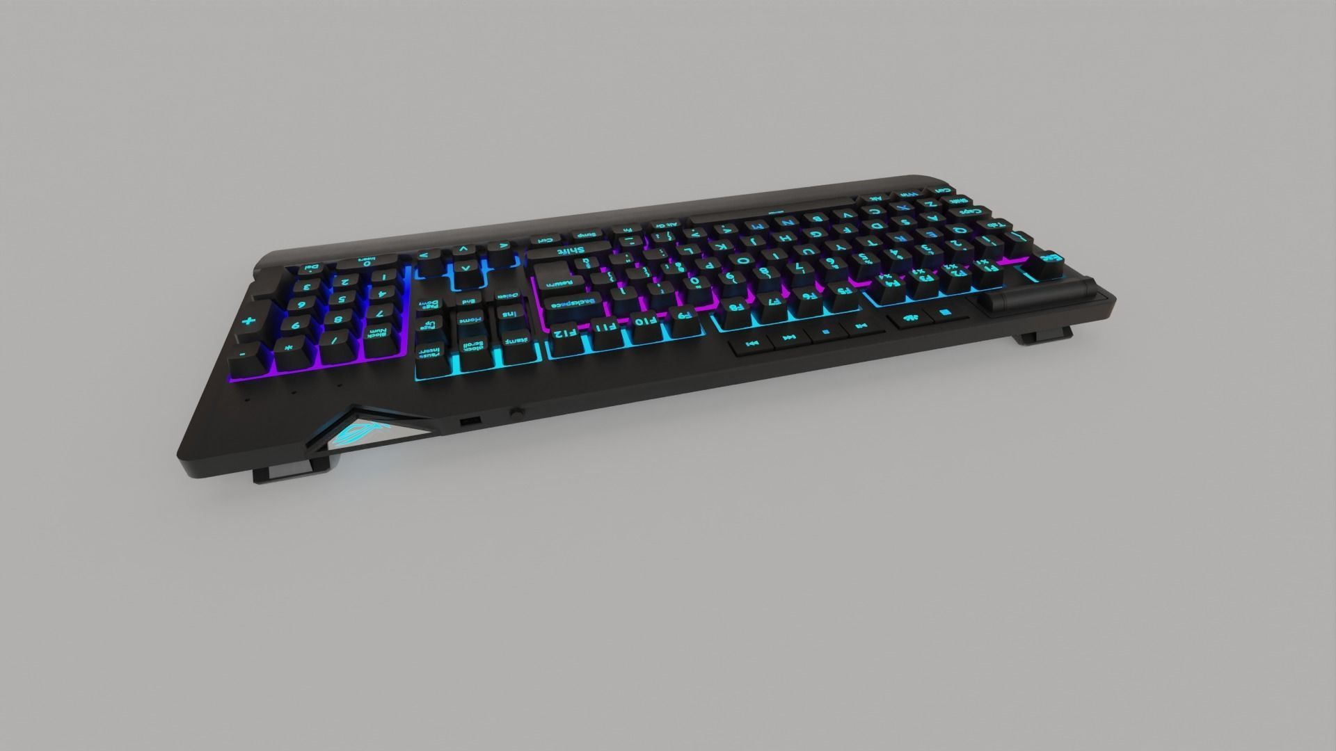 ASUS ROG RGB Gaming Keyboard Gaming Setups  3D model_18