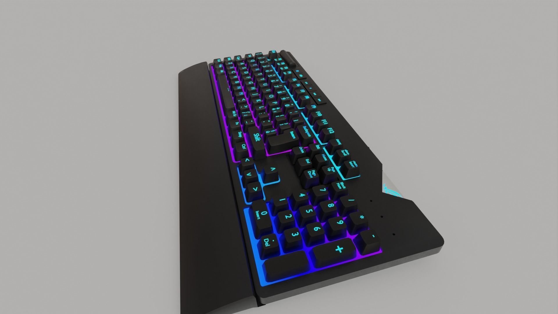 ASUS ROG RGB Gaming Keyboard Gaming Setups  3D model_24