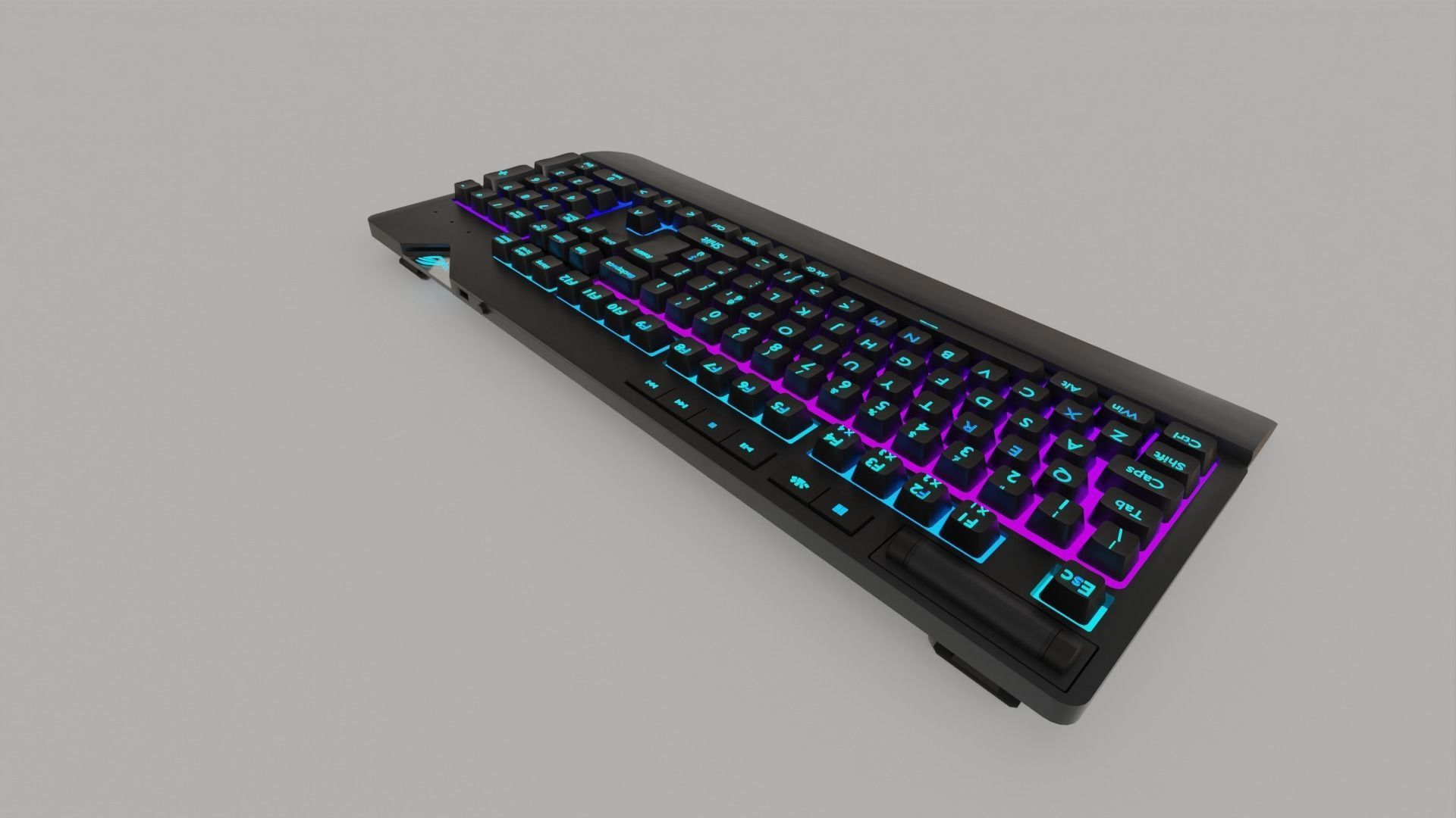 ASUS ROG RGB Gaming Keyboard Gaming Setups  3D model_14