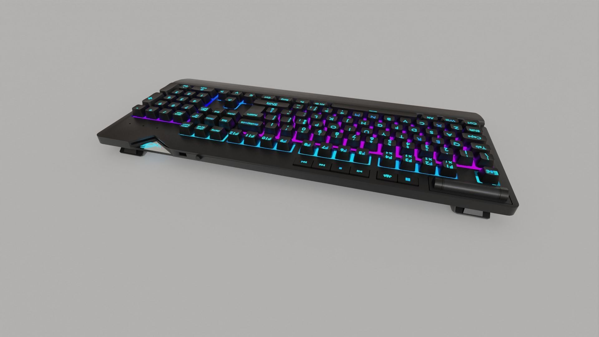 ASUS ROG RGB Gaming Keyboard Gaming Setups  3D model_16