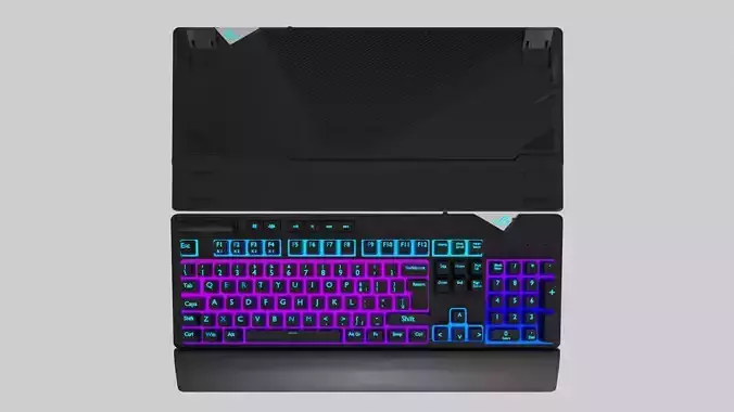 ASUS ROG RGB Gaming Keyboard Gaming Setups  3D model