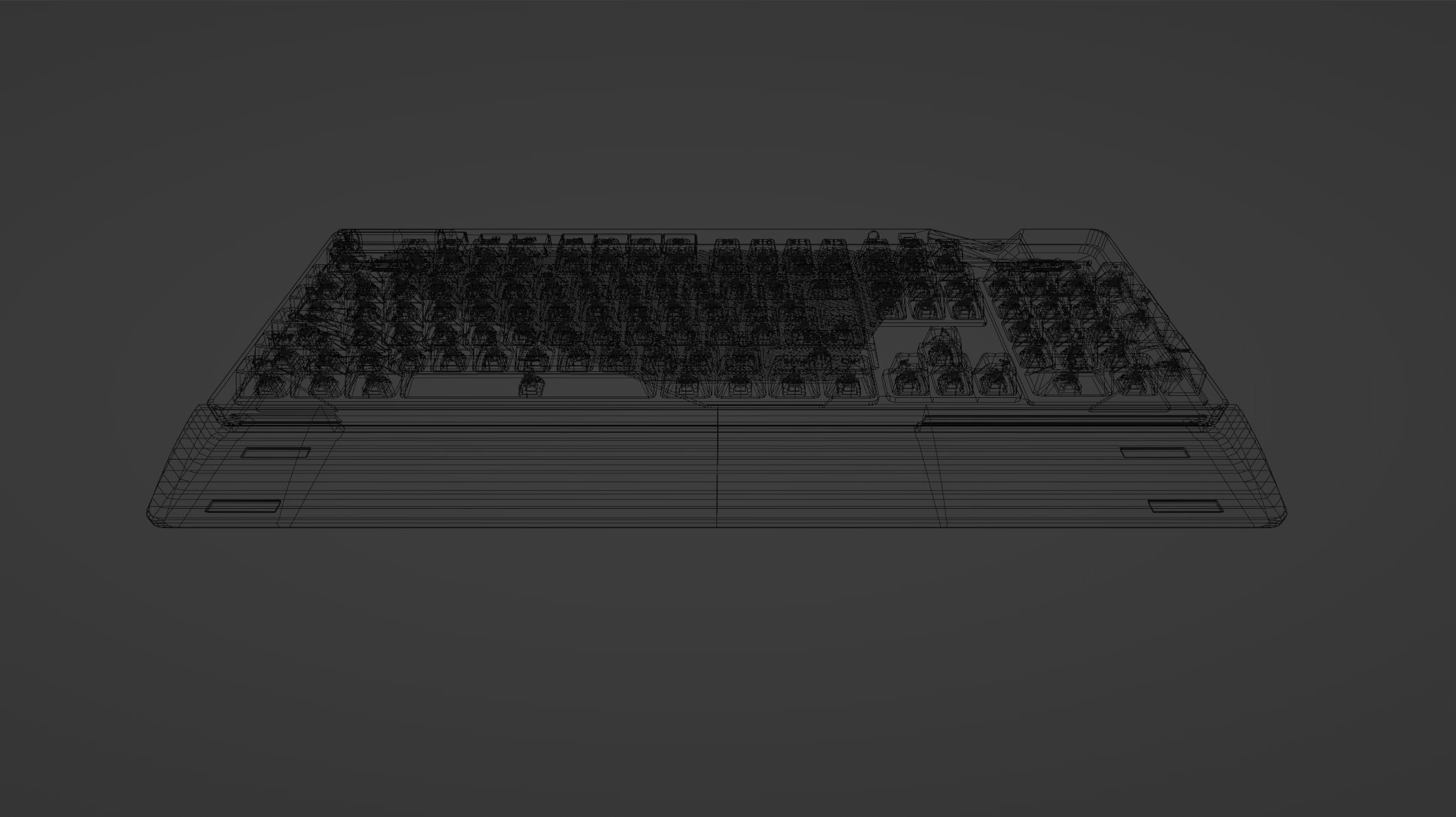 ASUS ROG RGB Gaming Keyboard Gaming Setups  3D model_3