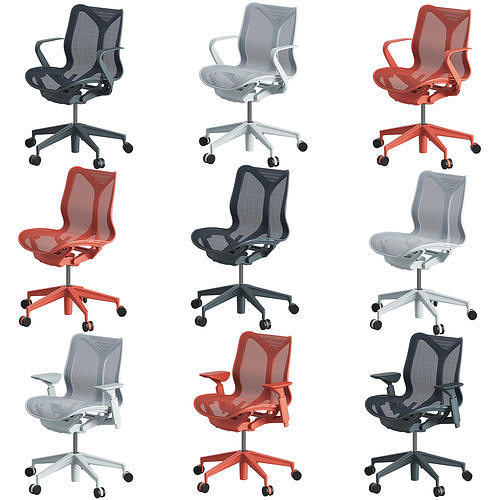 Cosm Chair HermanMiller 3D model 7