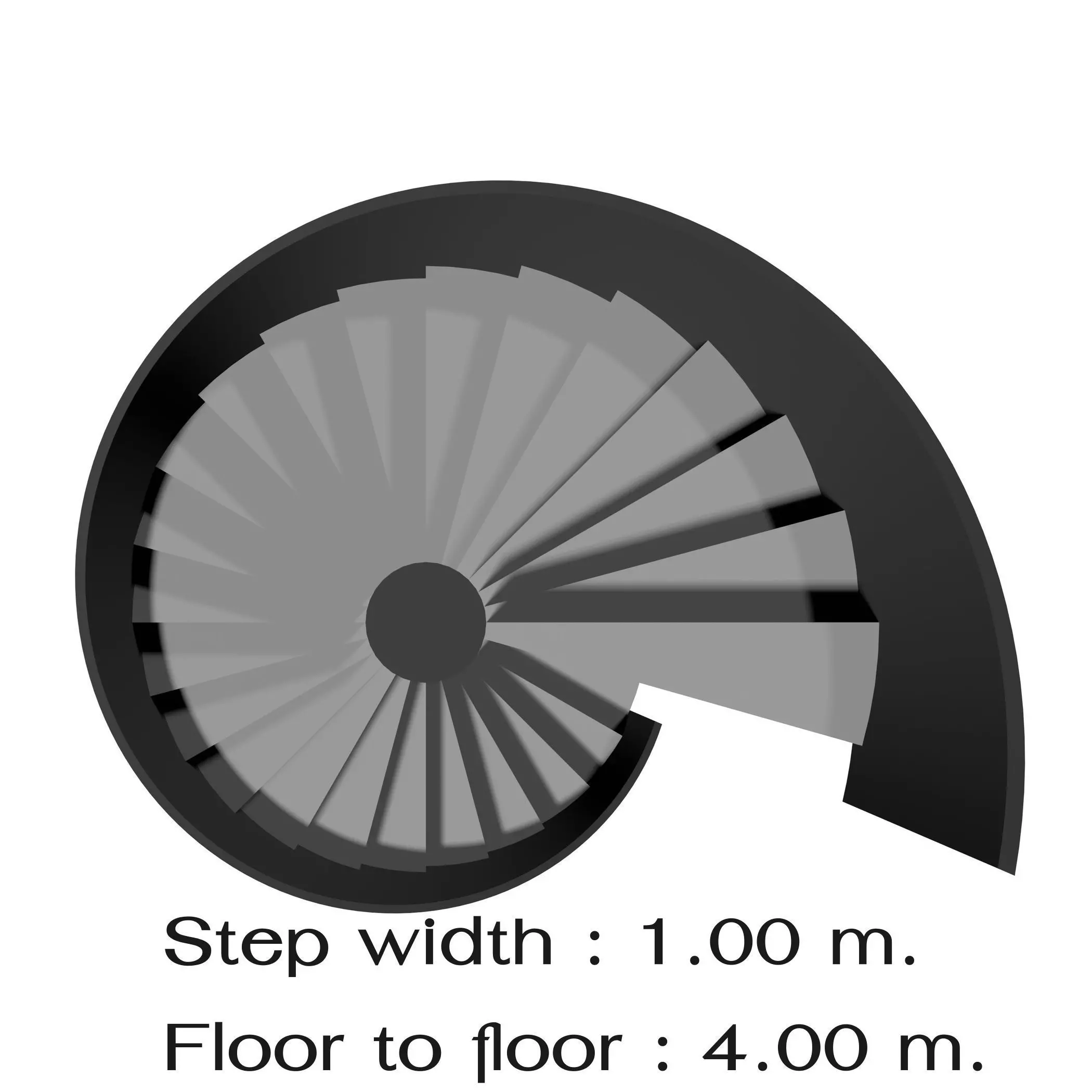Spiral stair 2023-0004 3D model_0