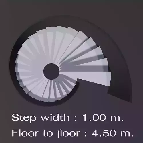 Spiral stair 2023-0005 3D model