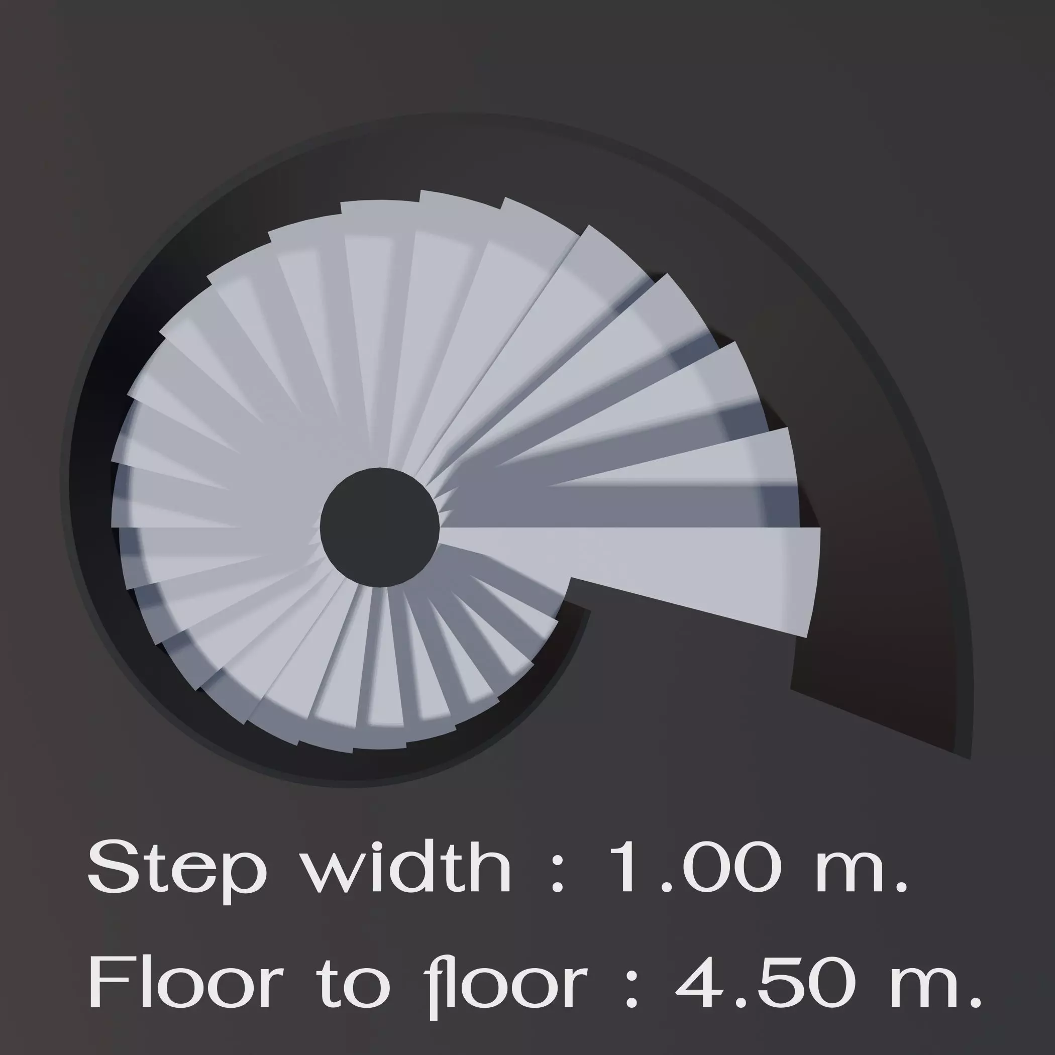 Spiral stair 2023-0005 3D model_0