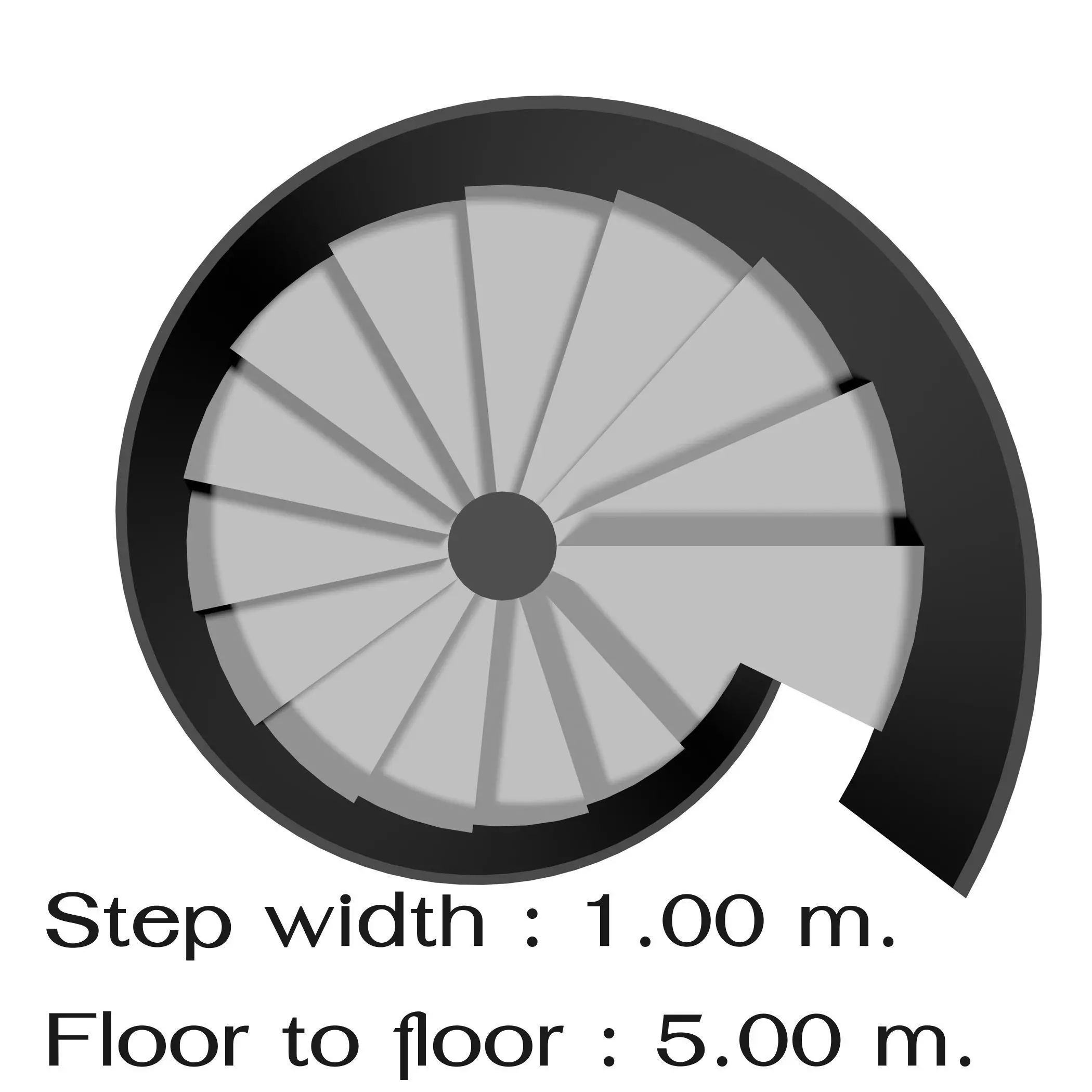 Spiral stair 2023-0006 3D model_0