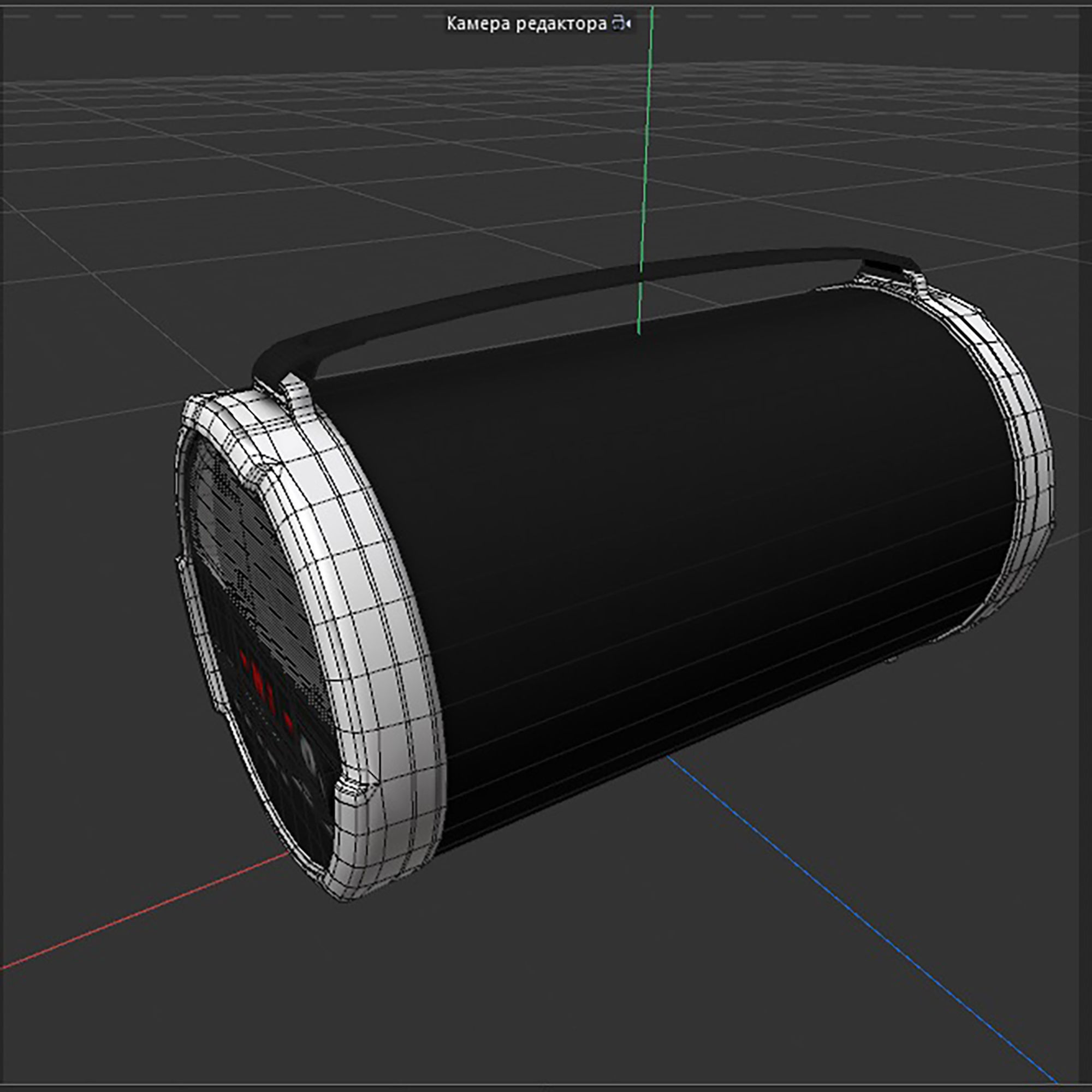 boombox Low-poly 3D model_7