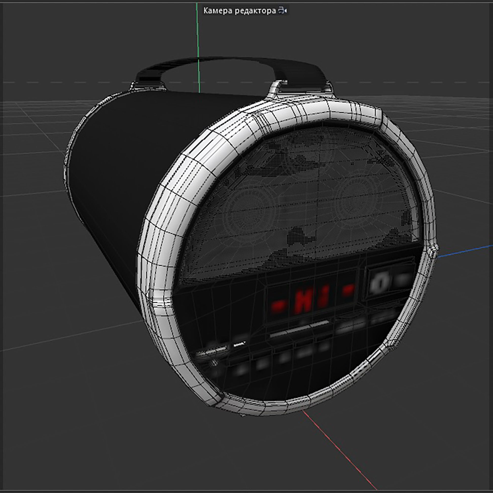 boombox Low-poly 3D model_6