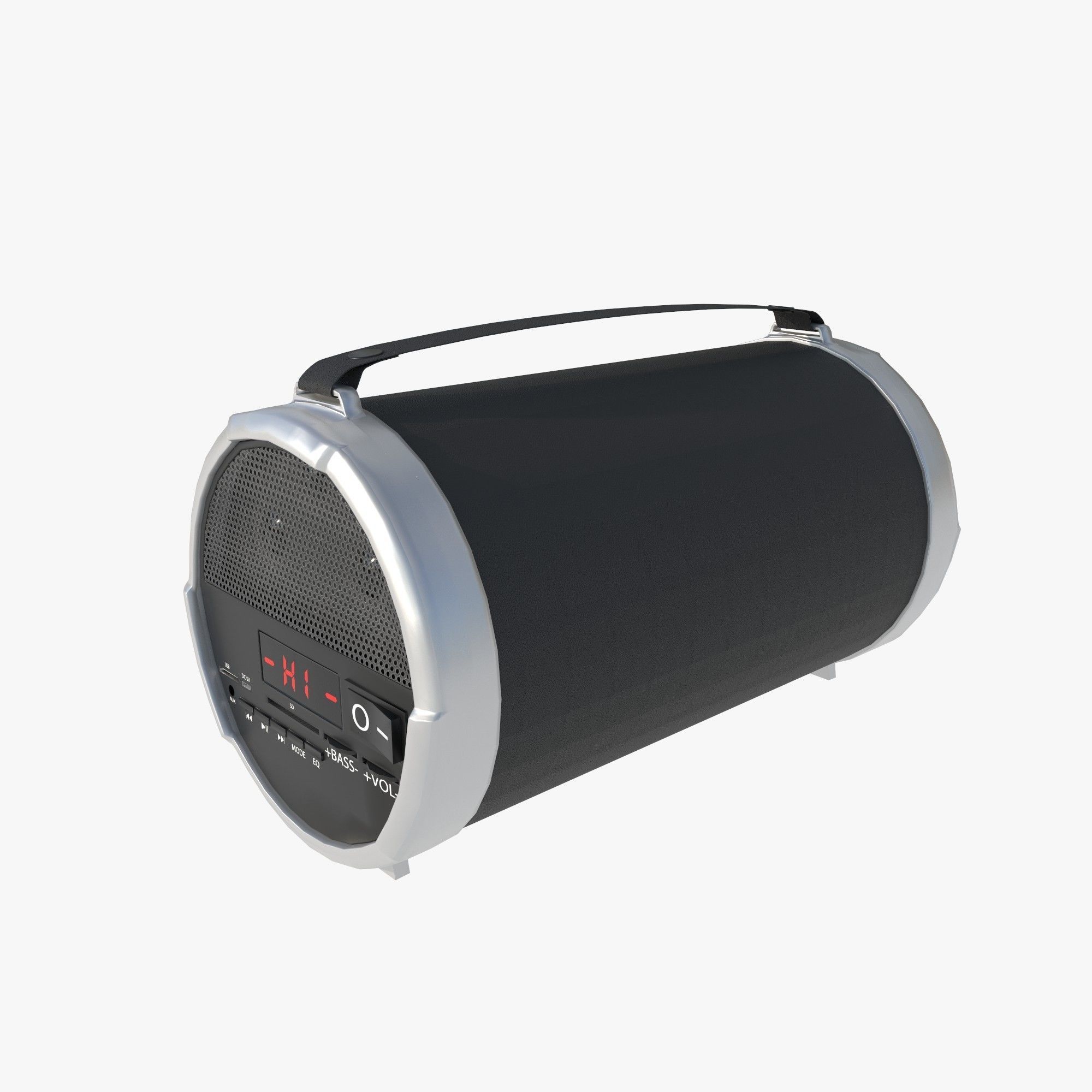 boombox Low-poly 3D model_1