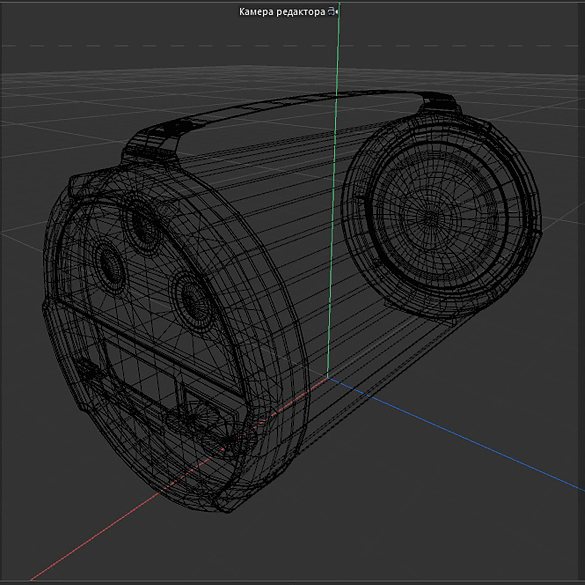 boombox Low-poly 3D model_10
