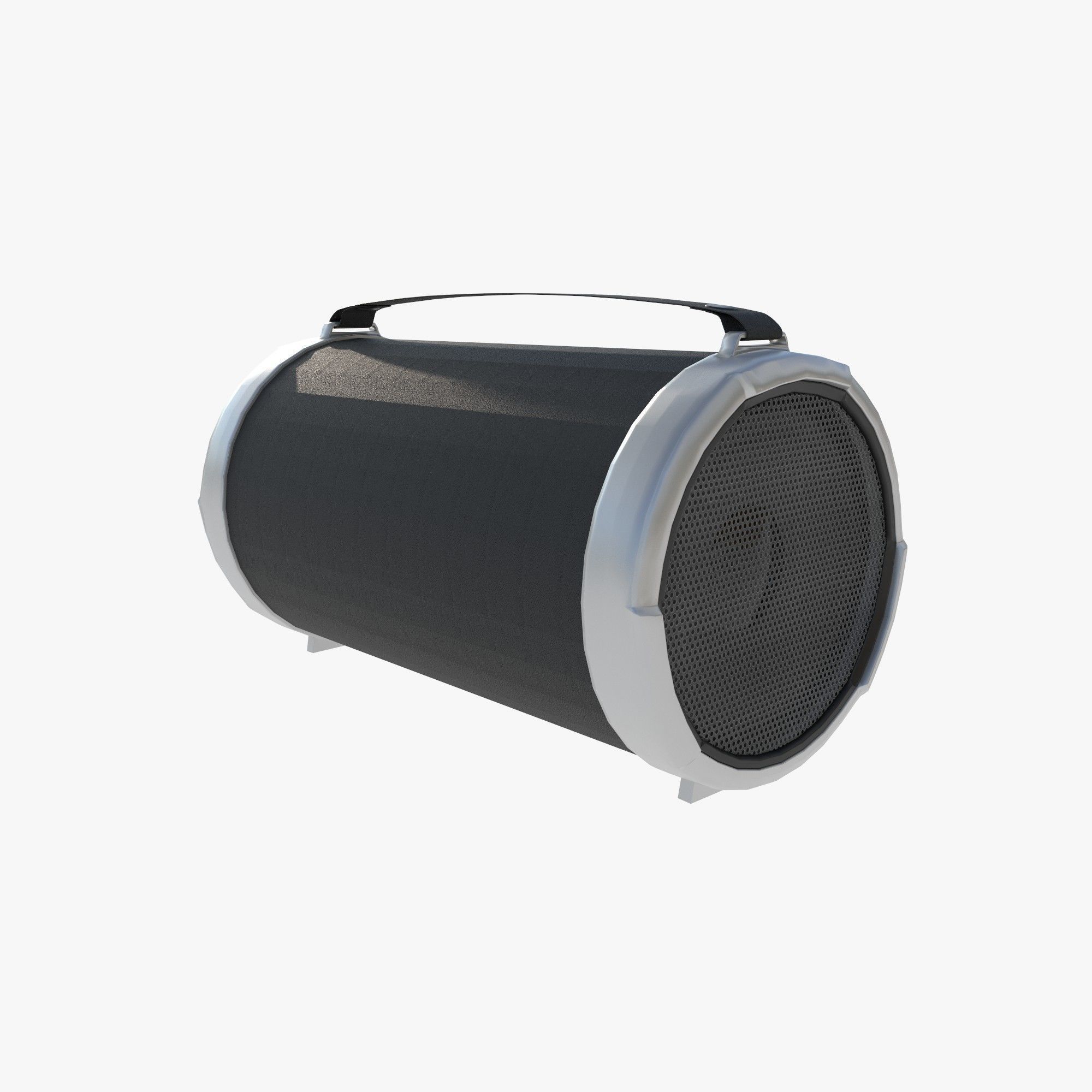 boombox Low-poly 3D model_2