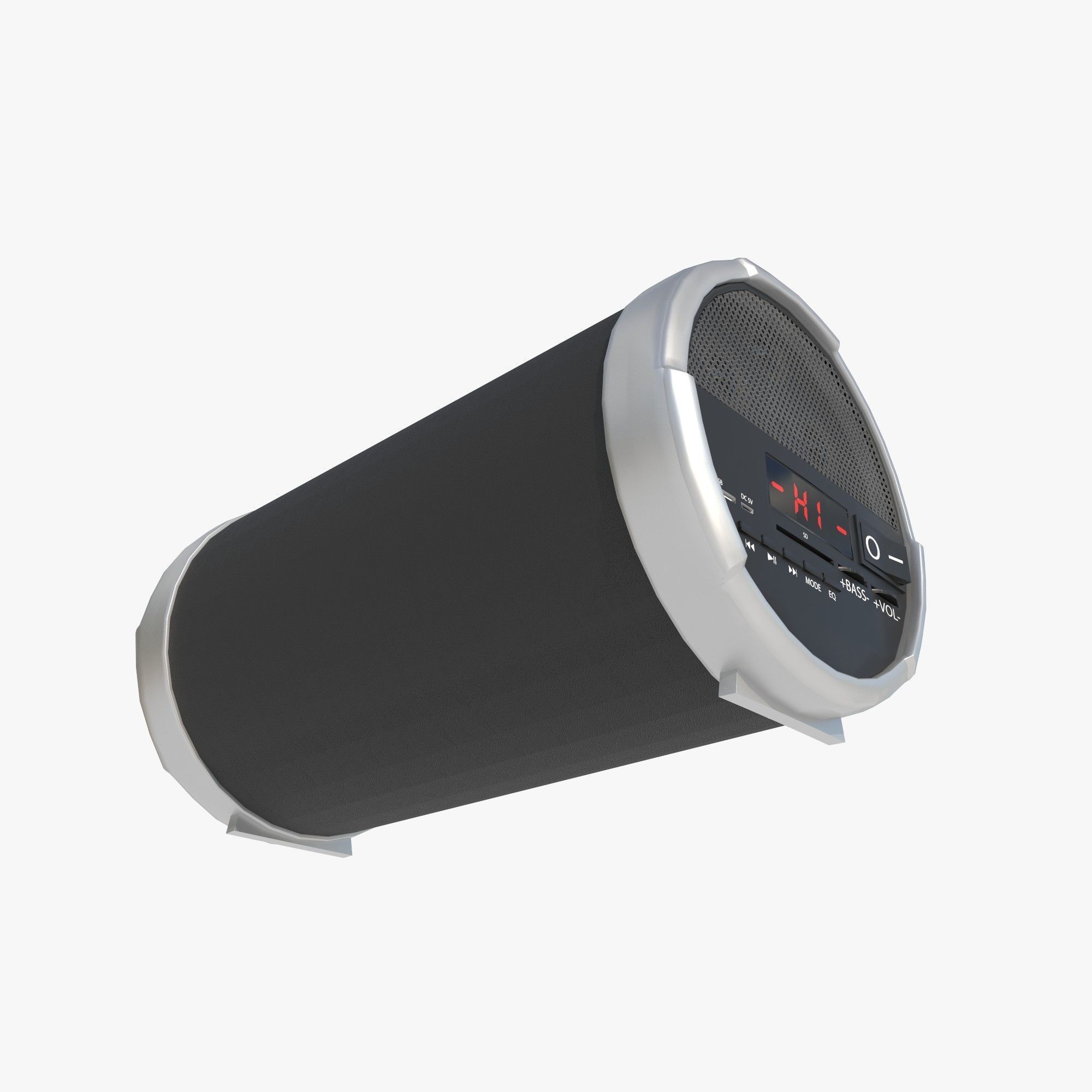 boombox Low-poly 3D model_5