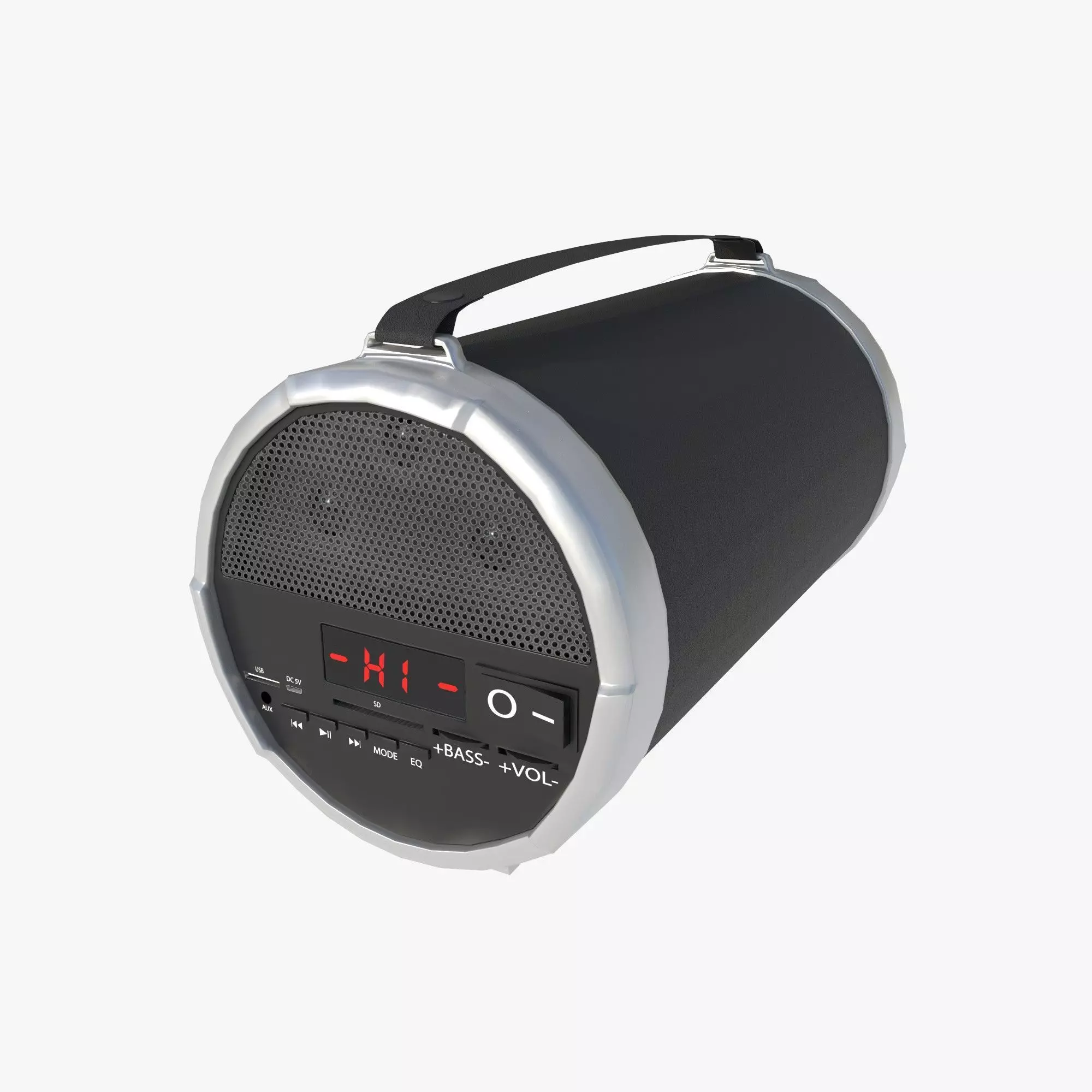 boombox Low-poly 3D model_0