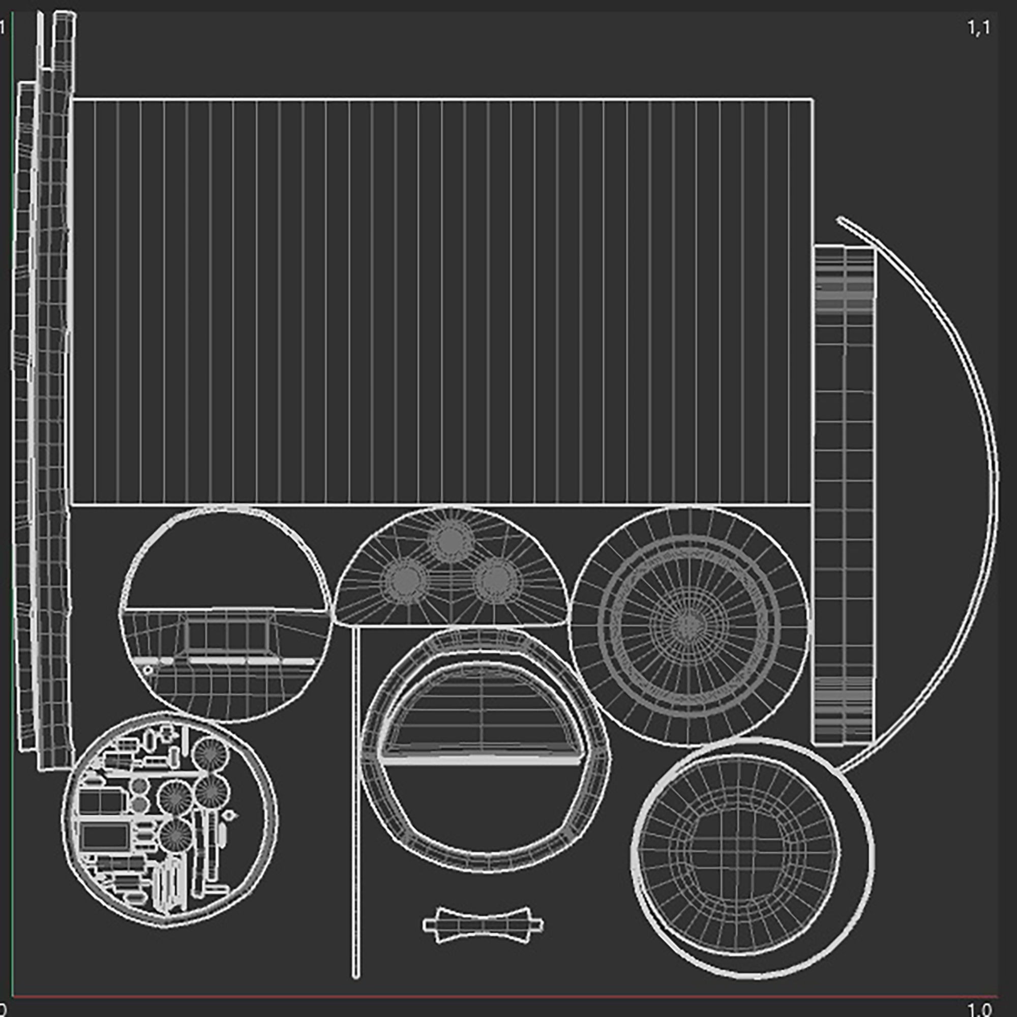 boombox Low-poly 3D model_12