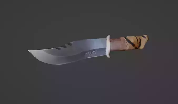 Combat Knife Low Poly