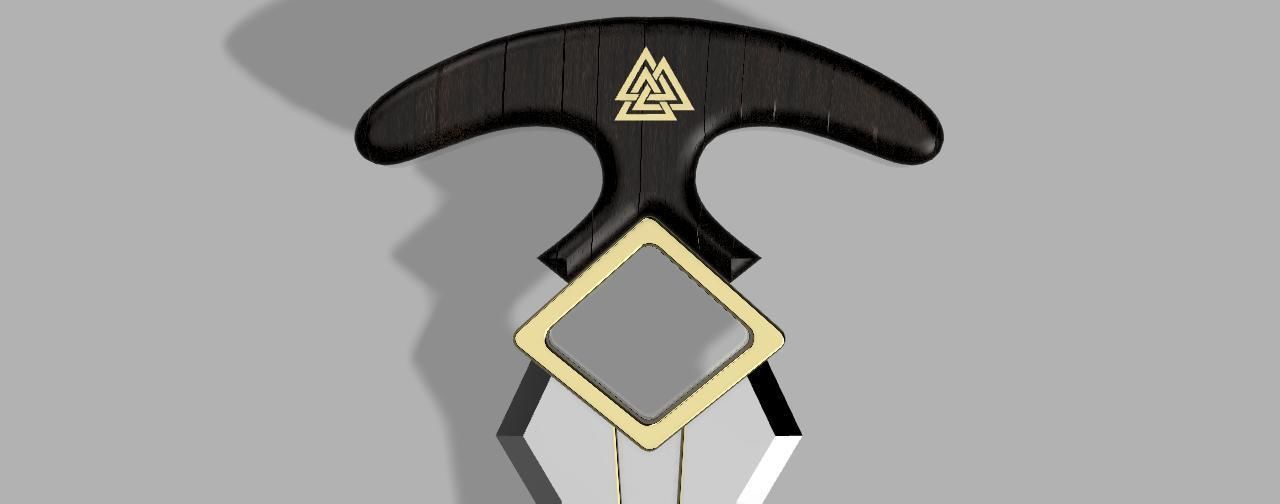 Loki Odinsons Push Dagger 3D print model_9