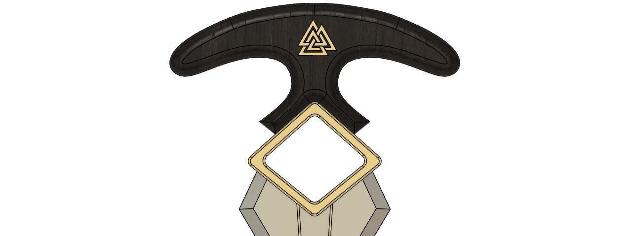 Loki Odinsons Push Dagger 3D print model_4