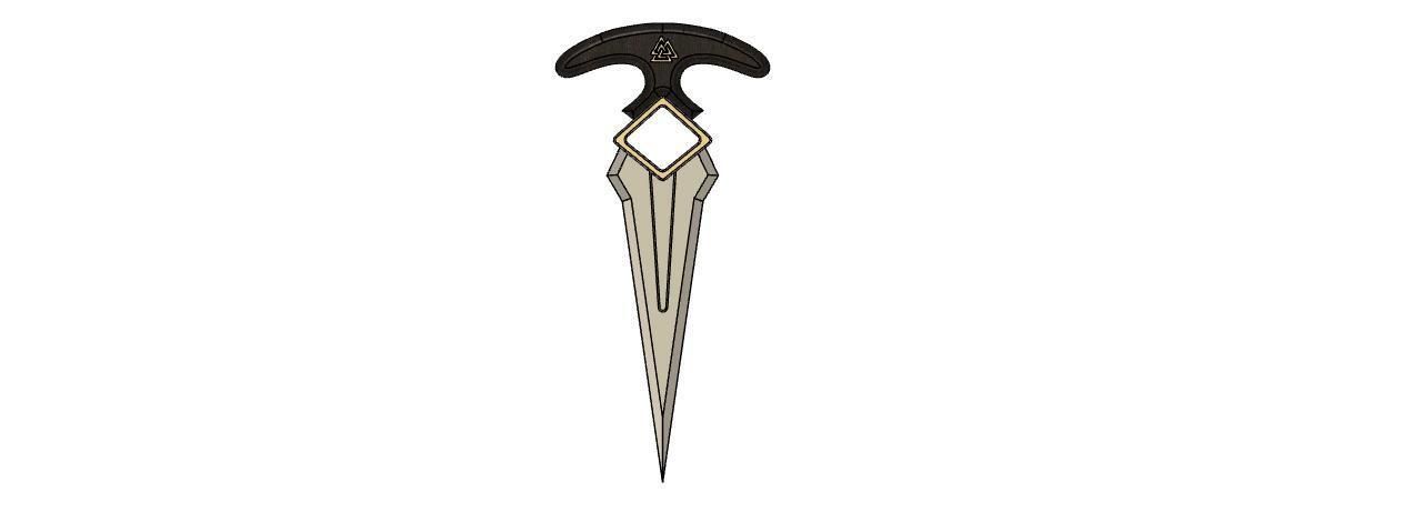 Loki Odinsons Push Dagger 3D print model_3