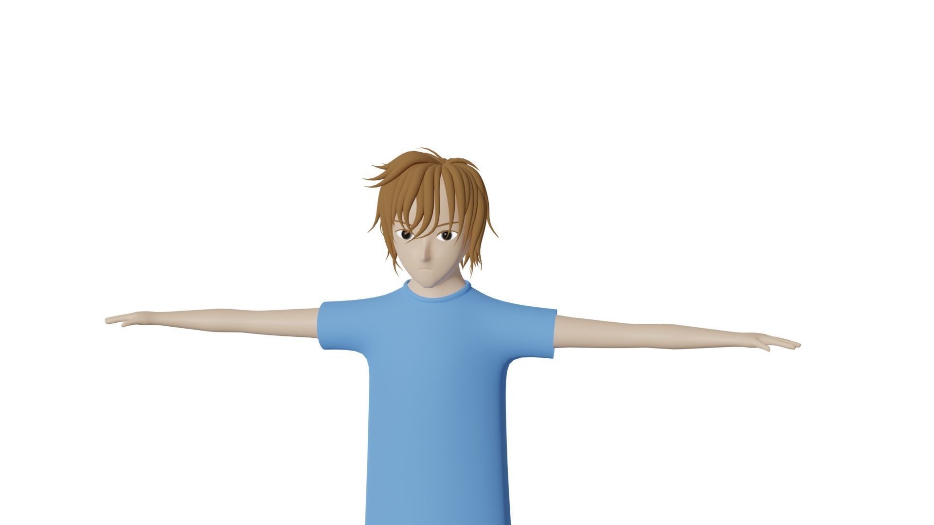 Character Boy Low-poly 3D model_2
