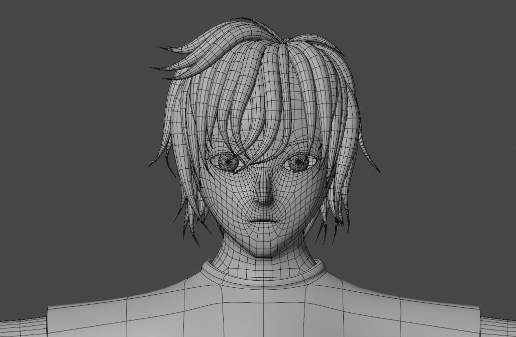 Character Boy Low-poly 3D model_7