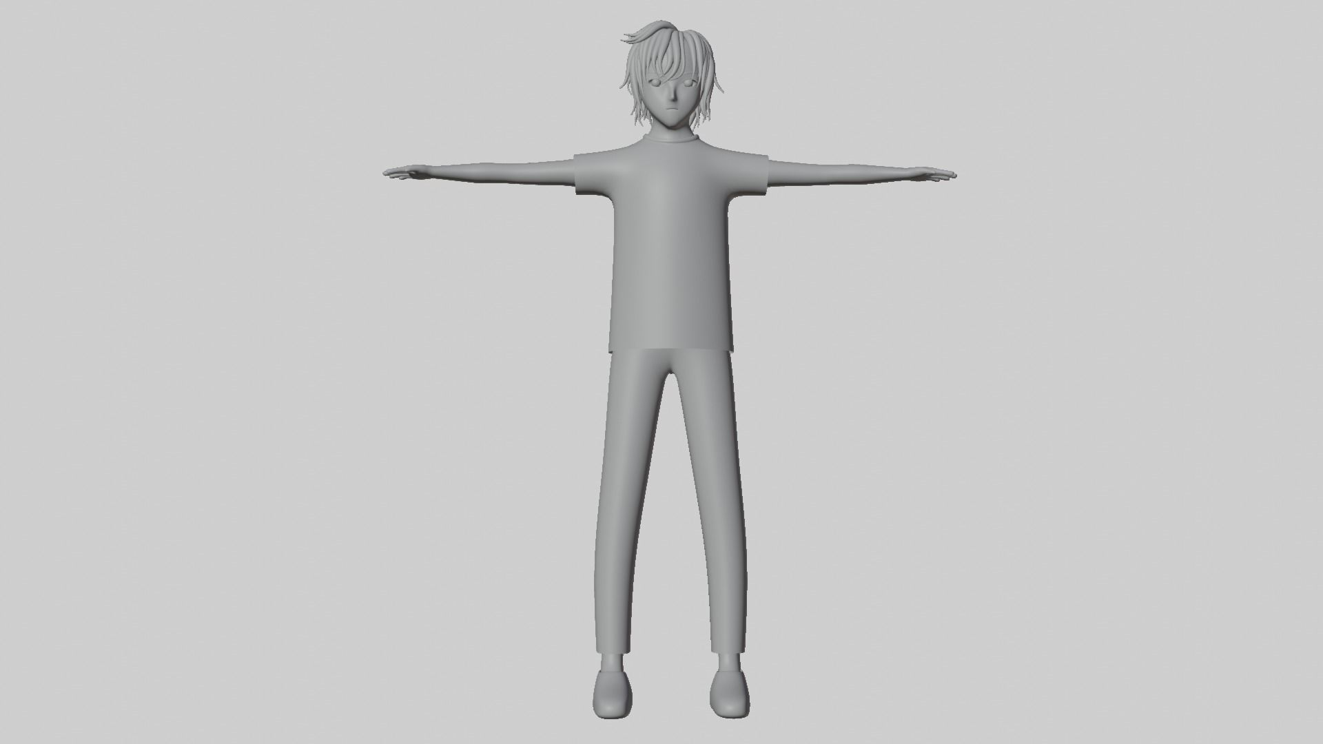 Character Boy Low-poly 3D model_6