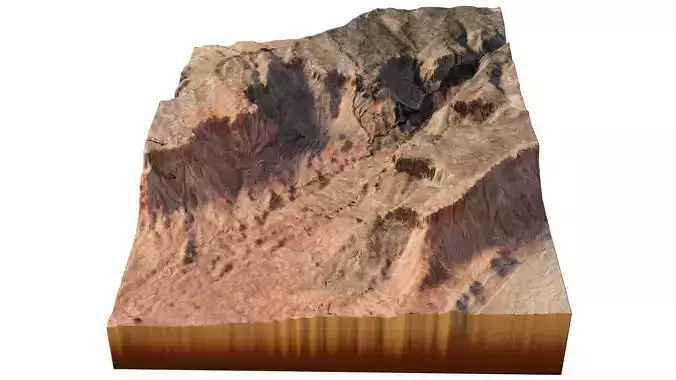 Canyon 3d model terrain 3D model