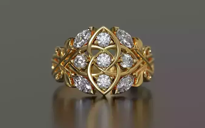 Inda Melia ring 3D print model