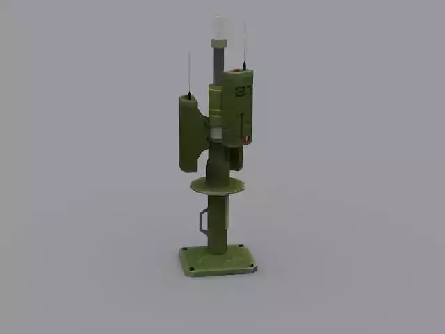 Sci fi sensor model Low-poly 3D model