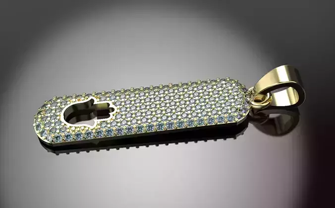 Hand Hamsa  pendant with stones