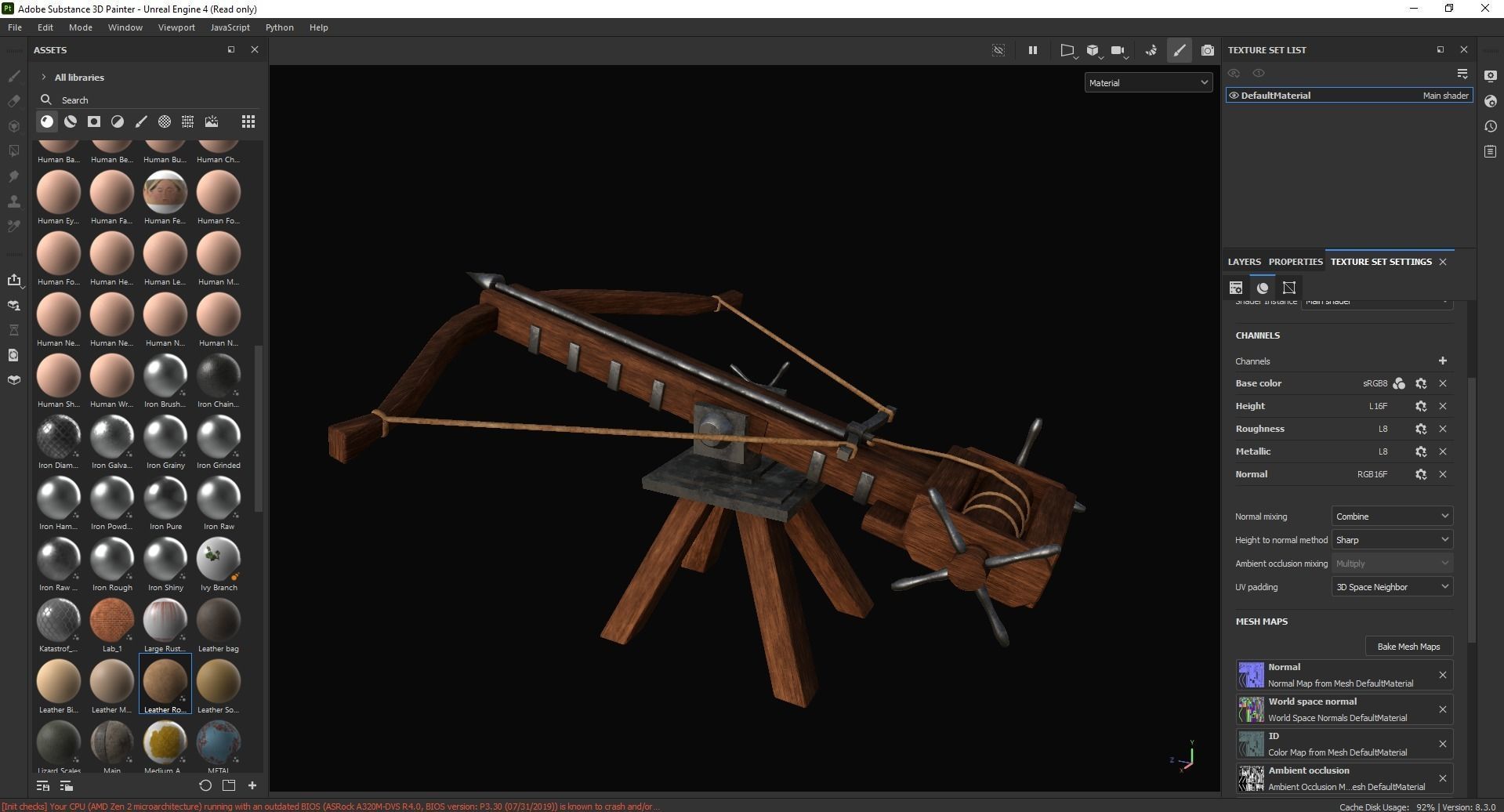 Medieval Ballista 3D Model Low-poly 3D model_6