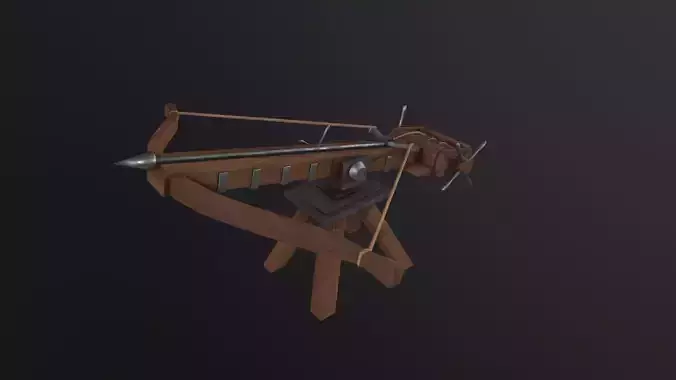 Medieval Ballista 3D Model
