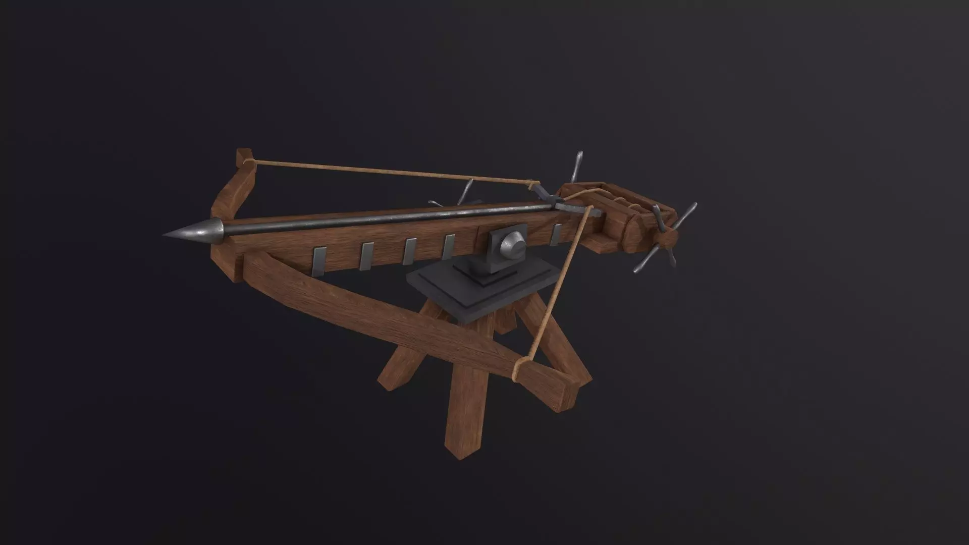 Medieval Ballista 3D Model Low-poly 3D model_0