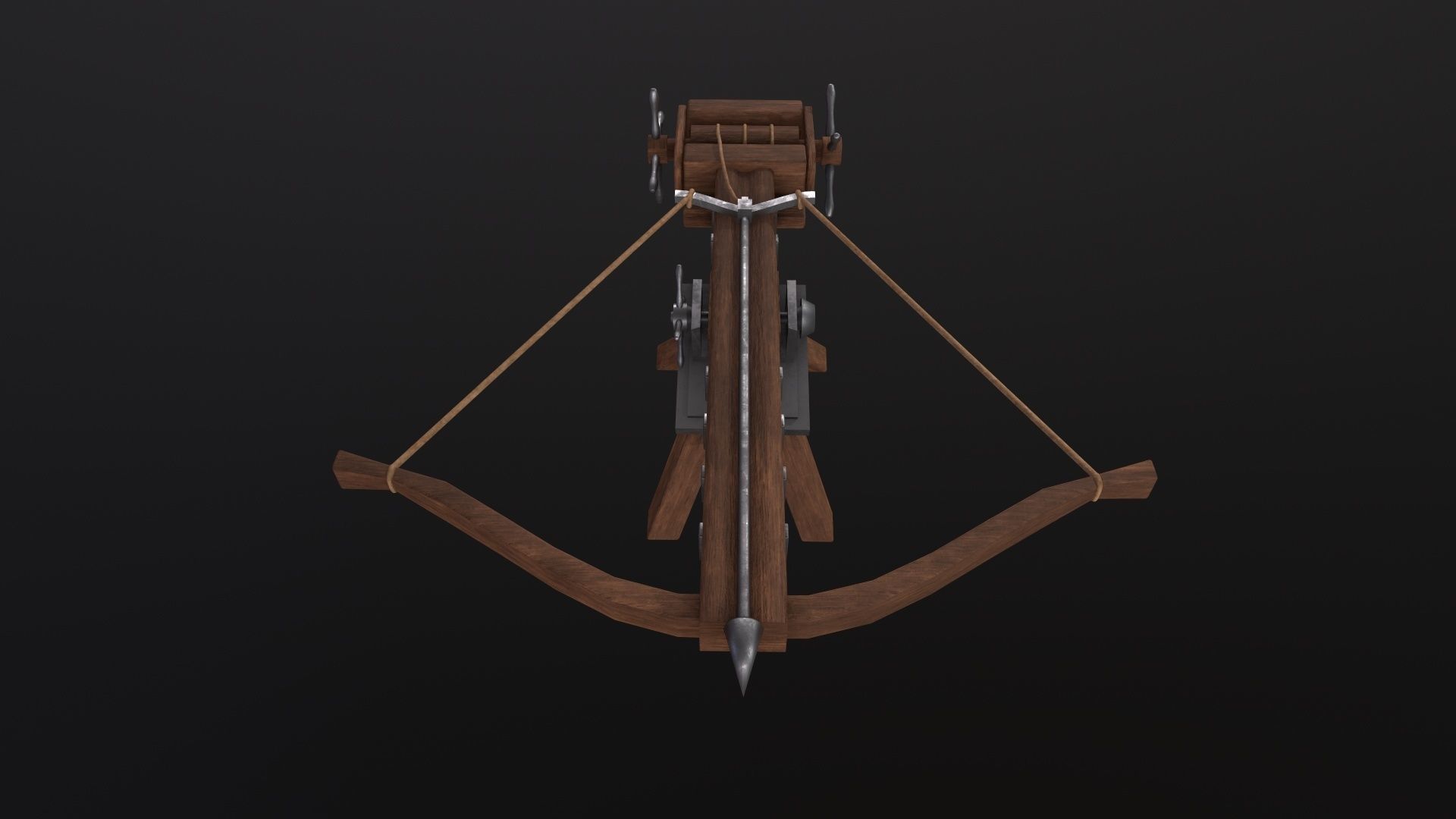 Medieval Ballista 3D Model Low-poly 3D model_3