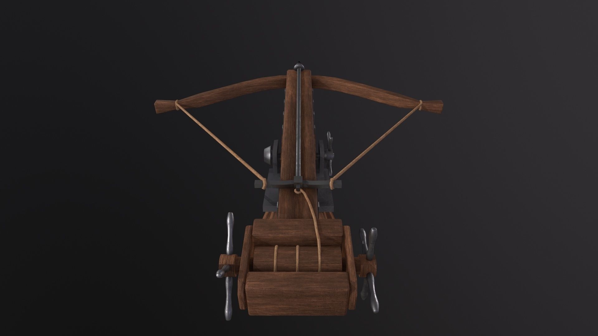 Medieval Ballista 3D Model Low-poly 3D model_5