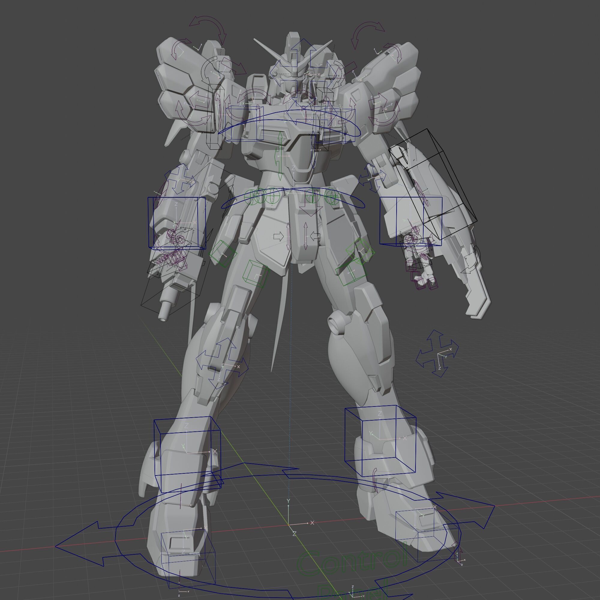 Sandrock gundam ka ver 3D model_24
