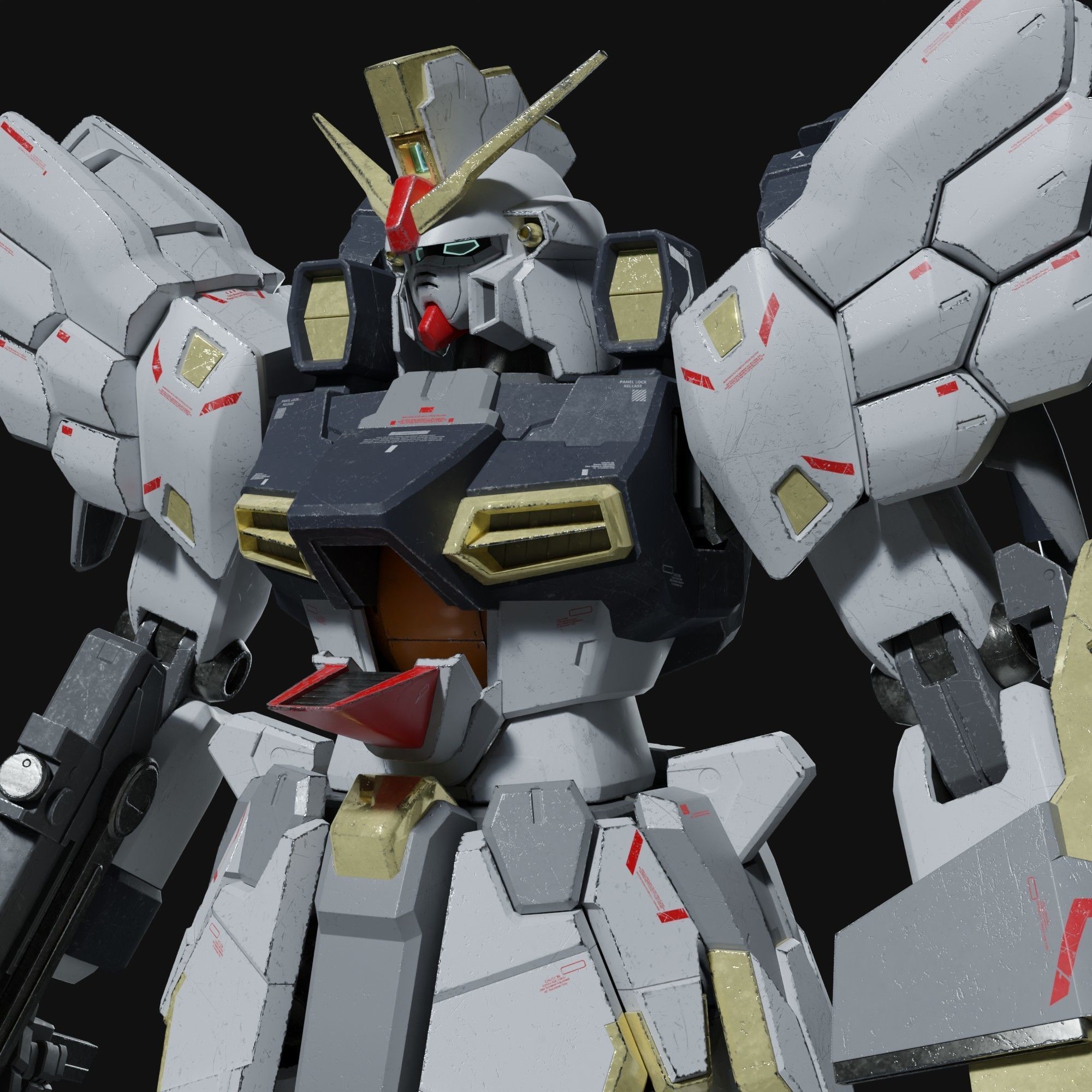 Sandrock gundam ka ver 3D model_9